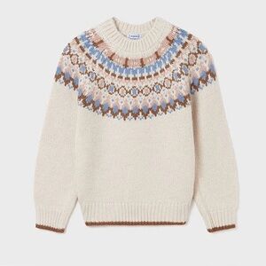 Mayoral Fair isle knit sweater Girls size 10